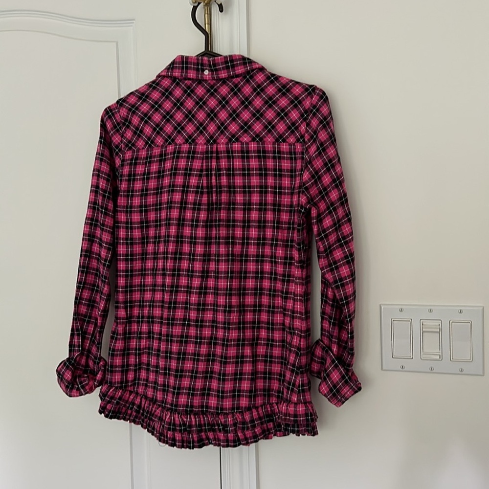 Victoria’s Secret Pink Flannel Blouse - Picture 2 of 2